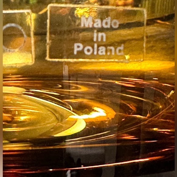 KROSNO Amber Glass Decorative Ashtray. - Picture 5 of 11